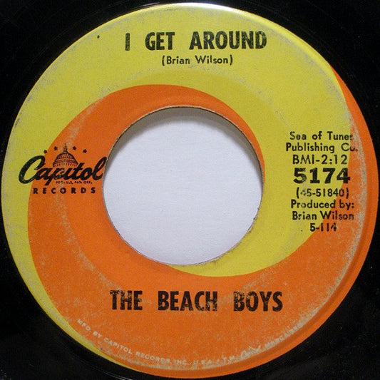 The Beach Boys Groovy 45 Coaster - I Get Around