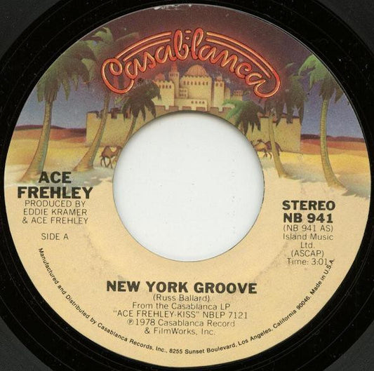 Ace Frehley-KIss  Groovy 45 Coaster - New York Groove