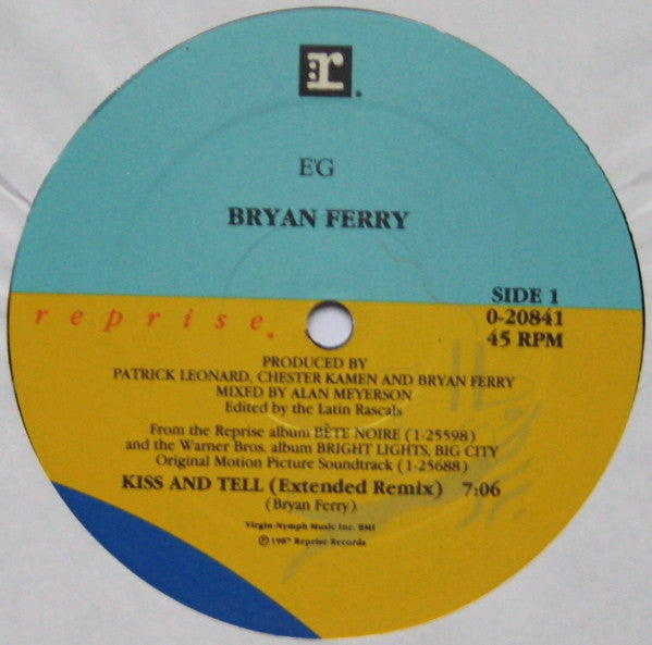 Bryan Ferry Groovy 12" Coaster - Kiss And Tell