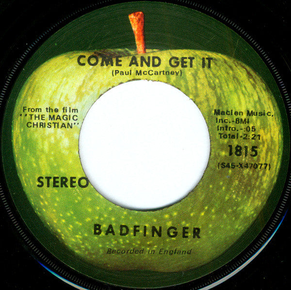 Badfinger Groovy 45 Coaster - Come And Get It