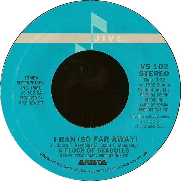 A Flock Of Seagulls Groovy 45 Coaster - I Ran (So Far Away)