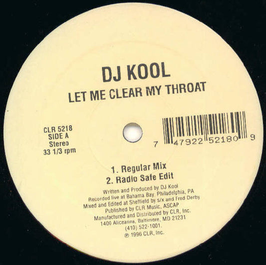 DJ Kool Groovy Coaster - Let Me Clear My Throat