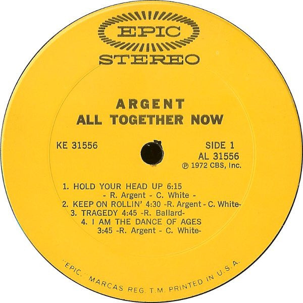 Argent Groovy Coaster - All Together Now (Side 1)