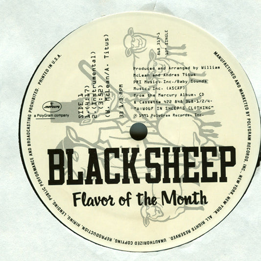 Black Sheep Groovy Coaster - Flavor Of The Month (Side 1)