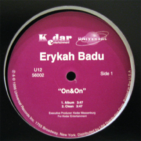 Erykah Badu Groovy 12" Coaster - On & On