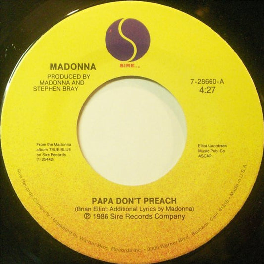 Madonna Groovy Coaster - Papa Don't Preach