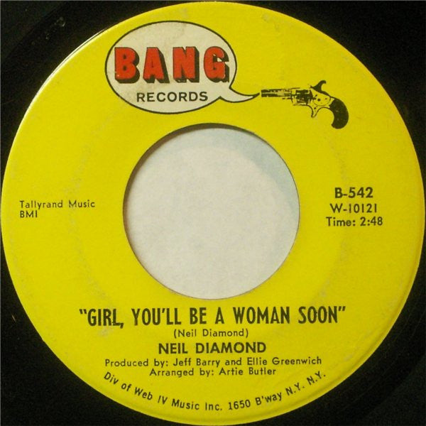 Neil Diamond Groovy Coaster - Girl, You'll Be A Woman Soon