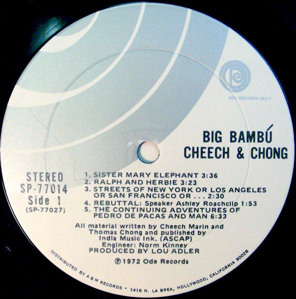 Cheech & Chong Groovy lp Coaster - Big Bambú