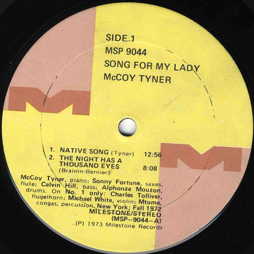 McCoy Tyner Groovy Coaster - Song For My Lady (Side 1)