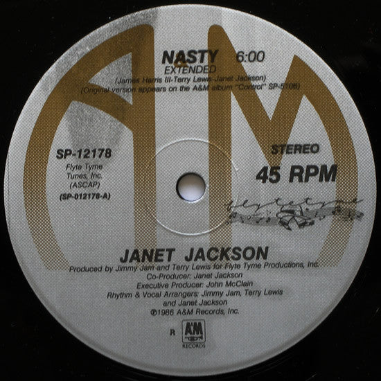 Janet Jackson Groovy 12"  Coaster - Nasty