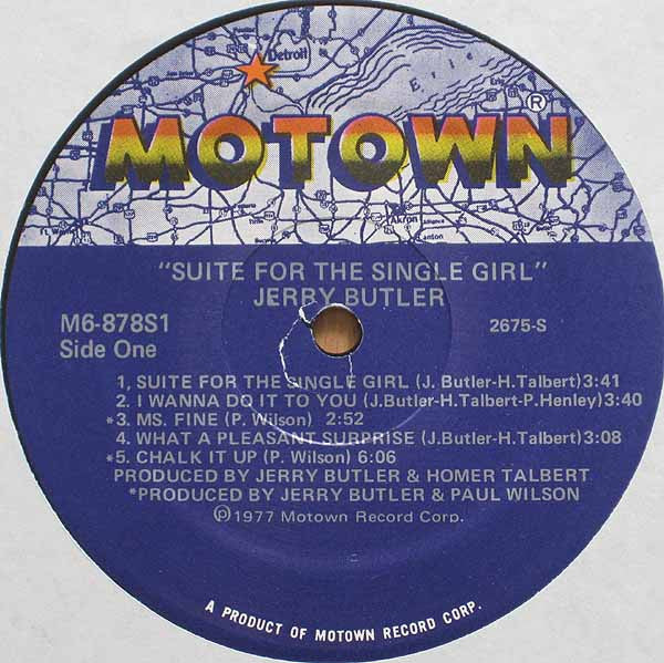 Jerry Butler Groovy Coaster - Suite For The Single Girl