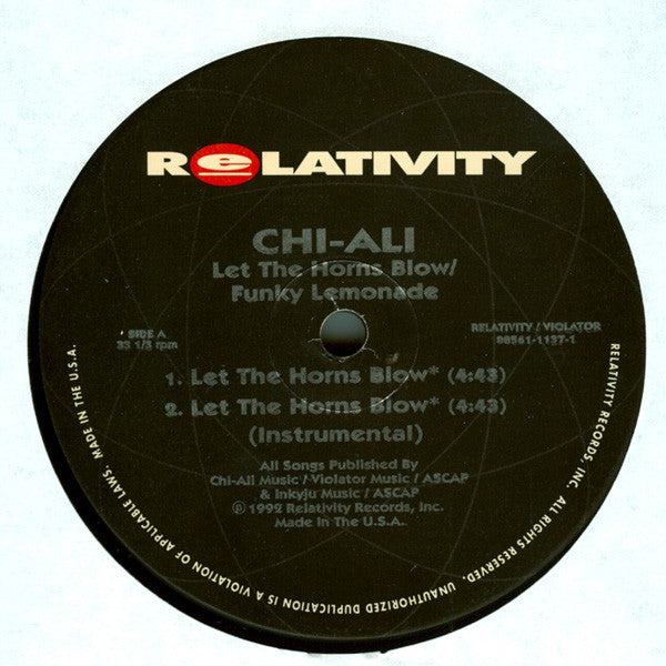 Chi-Ali Groovy Coaster - Let The Horns Blow