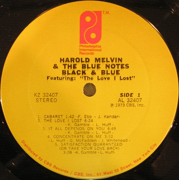 Harold Melvin And The Blue Notes Groovy lp Coaster - Black & Blue