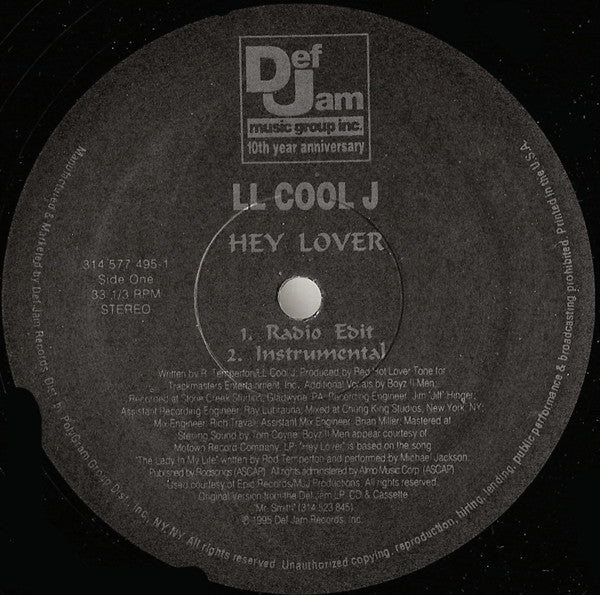 LL Cool J Groovy Coaster - Hey Lover (Side 1)