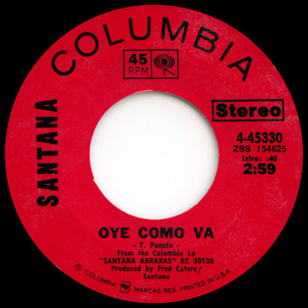 Santana Groovy 45 Coaster - Oye Como Va