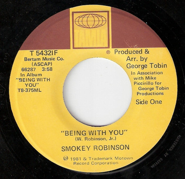 Smokey Robinson Groovy 45 Coaster - Being With You