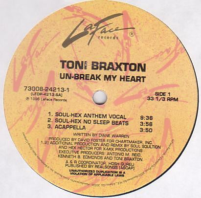 Toni Braxton Groovy Coaster - Un-Break My Heart