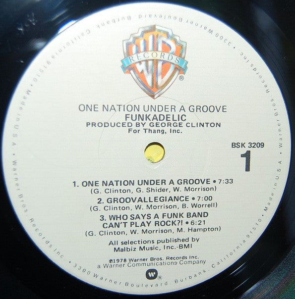 Funkadelic Groovy lp Coaster - One Nation Under A Groove