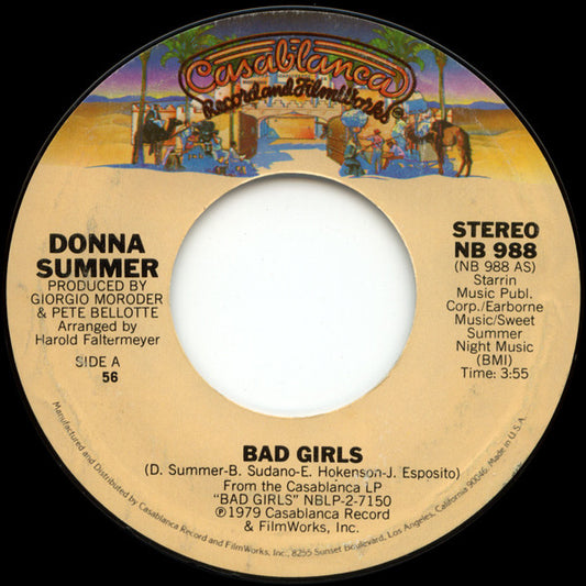 Donna Summer Groovy 45 Coaster - Bad Girls