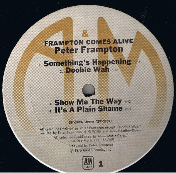 Peter Frampton Groovy Coaster - Frampton Comes Alive! (Side 1)