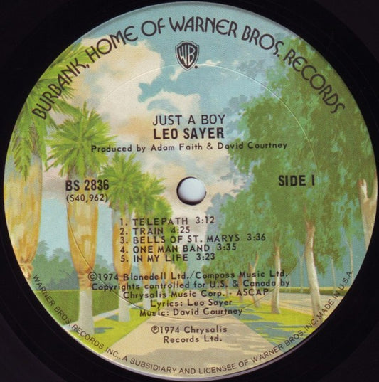 Leo Sayer Groovy Coaster - Just A Boy (Side 1)