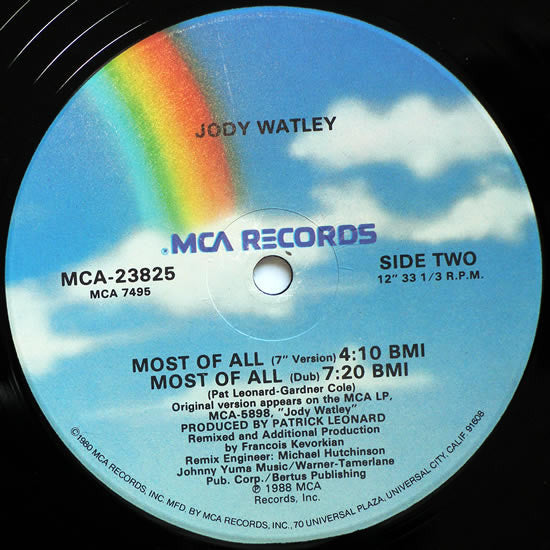 Jody Watley Groovy Coaster - Most Of All (Remix)(Side 2)
