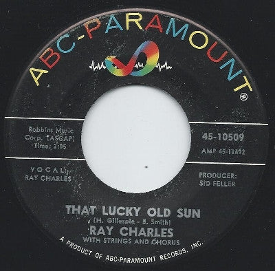 Ray Charles Groovy 45 Coaster - That Lucky Old Sun