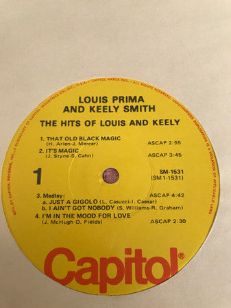 Louis Prima & Keely Smith Groovy Coaster - The Hits Of Louis & Keely