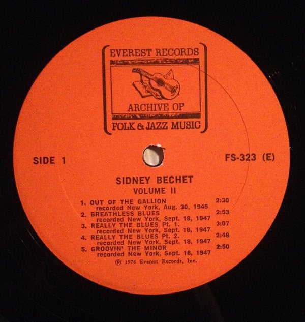 Sidney Bechet Groovy lp Coaster - Volume II