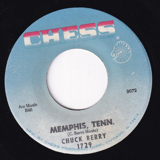 Chuck Berry Groovy 45 Coaster - Back In  USA / Memphis, Tenn.