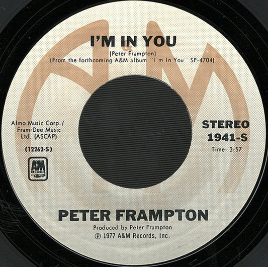 Peter Frampton Groovy 45 Coaster - I'm In You