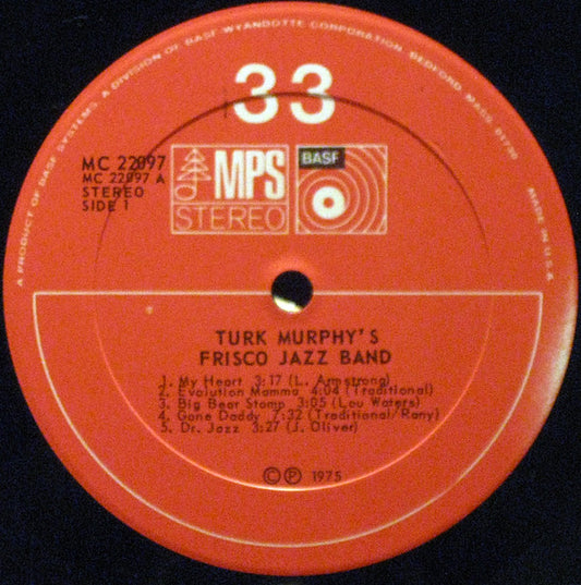 Turk Murphy's Jazz Band Groovy Coaster - Turk Murphy's Frisco Jazz Band Live!