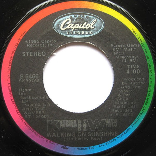 Katrina And The Waves Groovy 45 Coaster - Walking On Sunshine