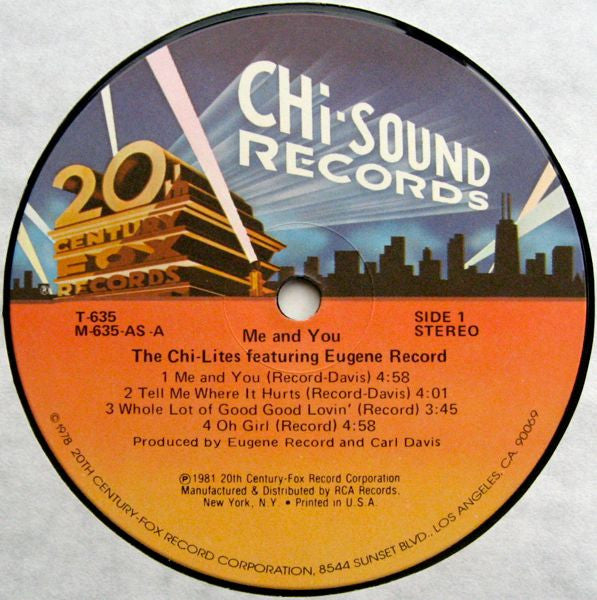 The Chi-Lites Groovy lp Coaster - Me And You