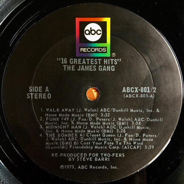 James Gang Groovy Coaster - 16 Greatest Hits (Side 1)