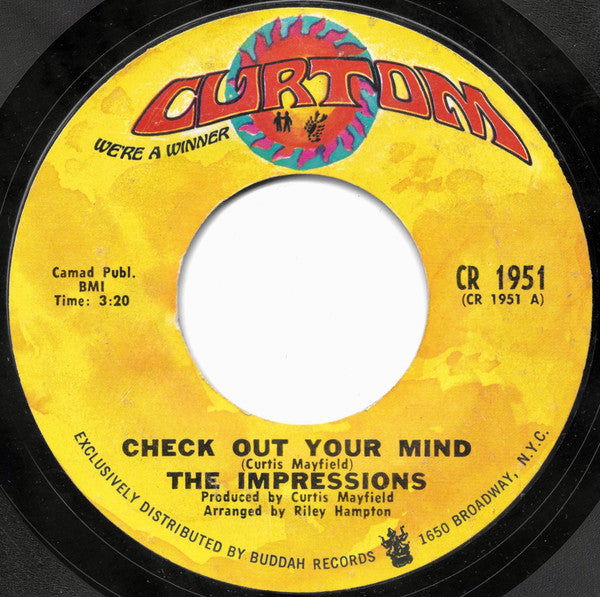 The Impressions Groovy 45 Coaster - Check Out Your Mind