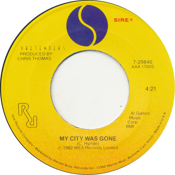 The Pretenders Groovy Coaster - My City Was Gone