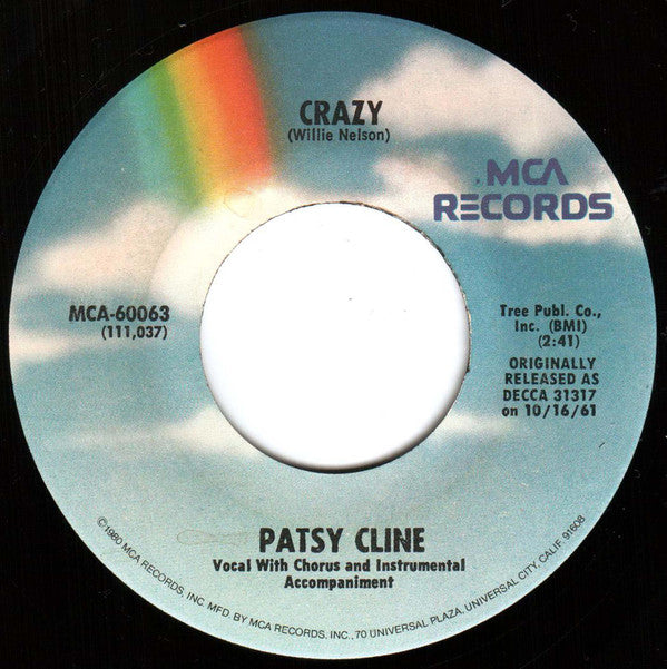 Patsy Cline Groovy 45 Coaster - Crazy