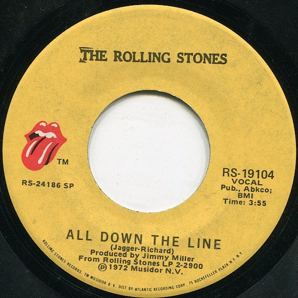 The Rolling Stones Groovy 45 Coaster - All Down the Line