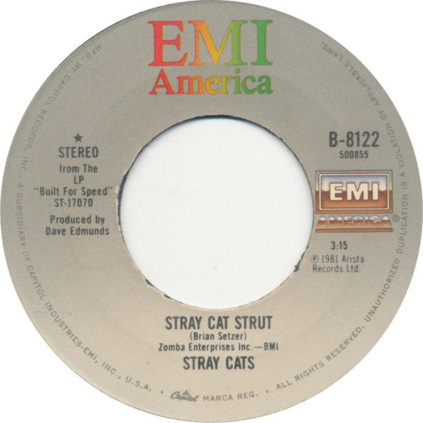 Stray Cats Groovy 45 Coaster - Stray Cat Strut