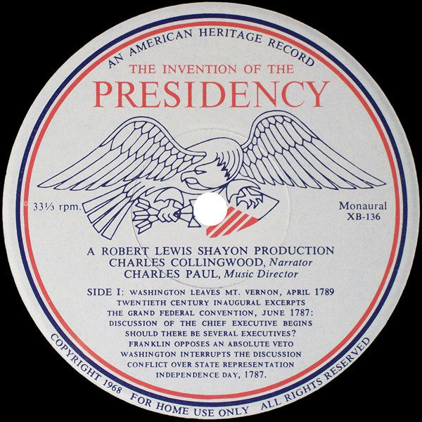 Charles Collingwood Groovy Coaster - The Invention Of The Presidency (Side 1)