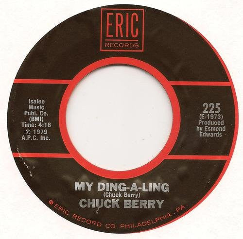 Chuck Berry Groovy 45 Coaster - My Ding-A-Ling