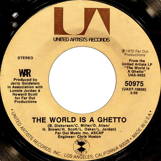 War Groovy 45 Coaster - The World Is A Ghetto