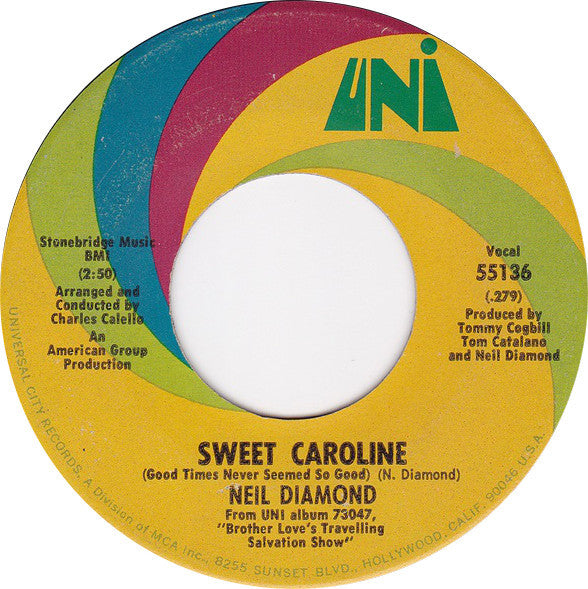 Neil Diamond Groovy Coaster - Sweet Caroline