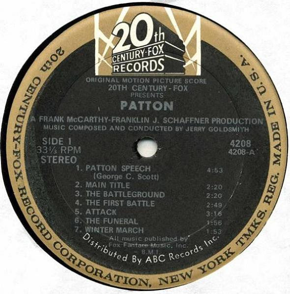 Jerry Goldsmith Groovy Coaster - Patton (Original Motion Picture Score)