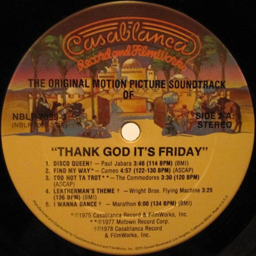 Various Groovy lp Coaster - Thank God It's Friday (The Original Motion Picture Soundtrack)