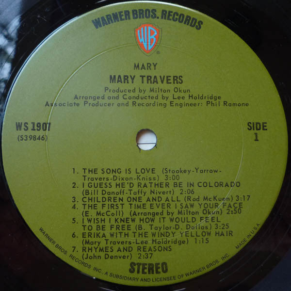 Mary Travers Groovy Coaster - Mary (Side 1)