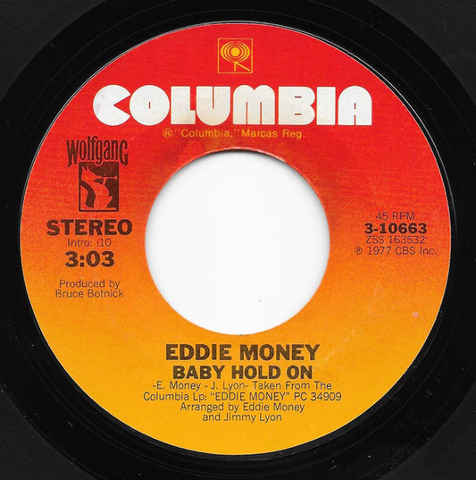 Eddie Money Groovy 45 Coaster - Baby Hold On