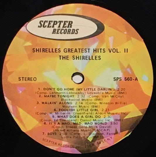 The Shirelles Groovy Coaster - Greatest Hits Vol II