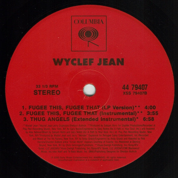 Wyclef Jean Groovy 12" Coaster - Fugee This, Fugee That